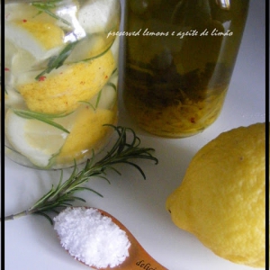 Preserved lemons e azeite de limão