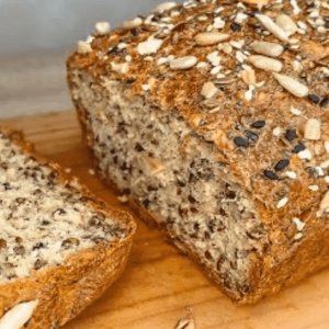 Pão de aveia rápido para o café da manhã: sem farinha, sem açúcar, sem óleo, sem glúten