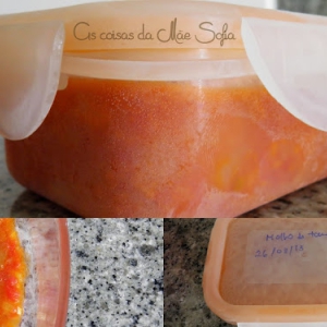Comida caseira congelada (1ª parte) - Molho de tomate / Homemade frozen food (Part 1) - Tomato sauce