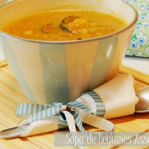 Sopa de Legumes Assados - Dia um na cozinha