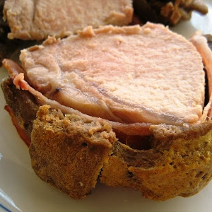 Pão recheado com lombo de porco