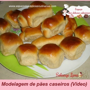 Modelagens de pães caseiros (Vídeo)