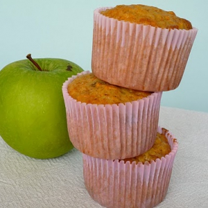 muffins de cenoura e maçã