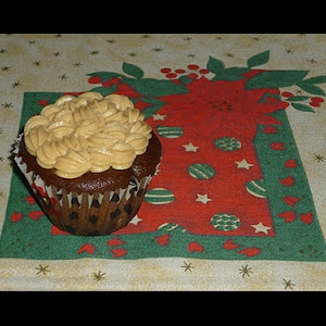 Cupcakes de Chocolate com recheio e cobertura de Manteiga de Amendoim