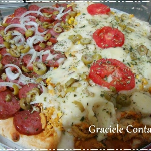 Pizza caipira tipo pan, de Graciele Contani