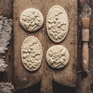 Bolachas de baunilha (com molde) // Vanilla stamped cookies