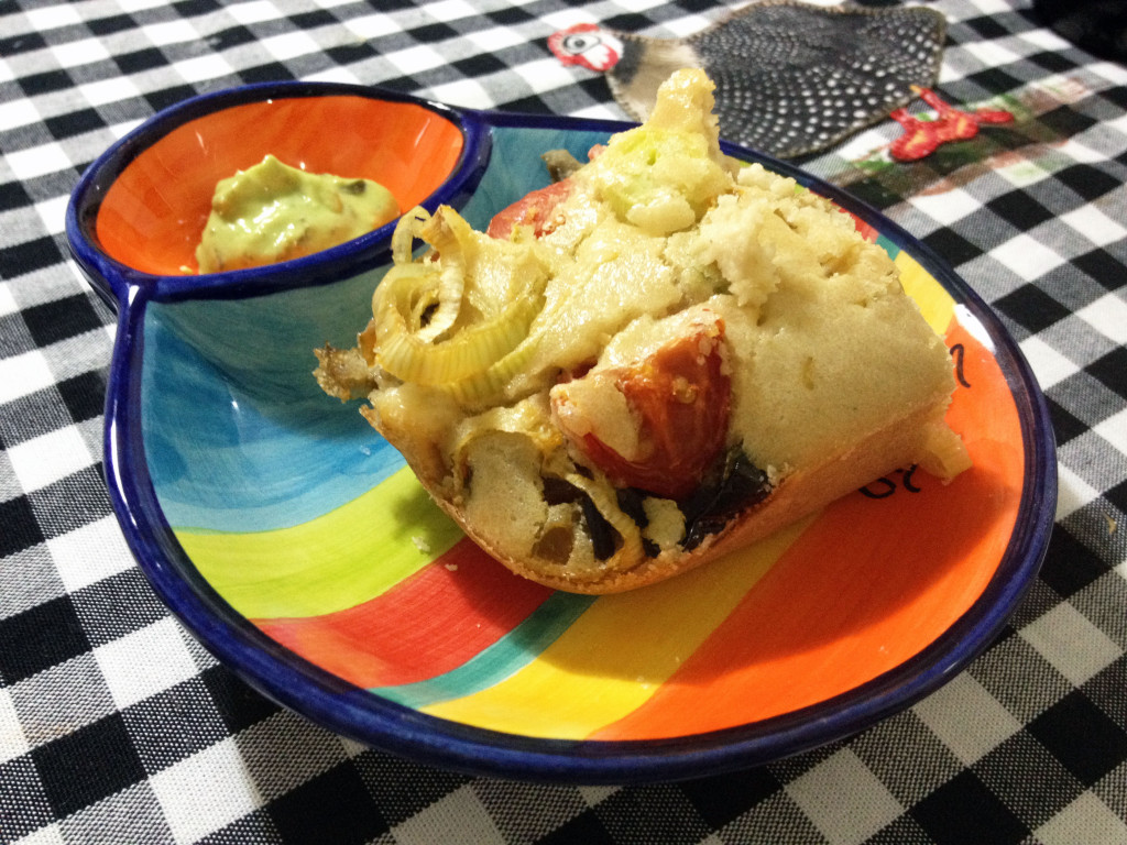 Torta de liquidificador com legumes