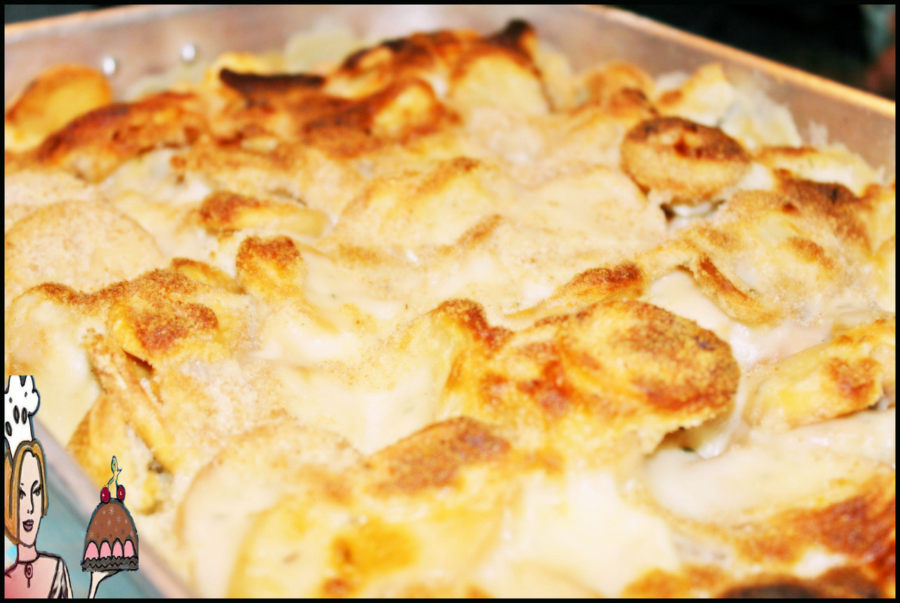 Bacalhau com batatas fritas em gratinado especial  ♥♥♥