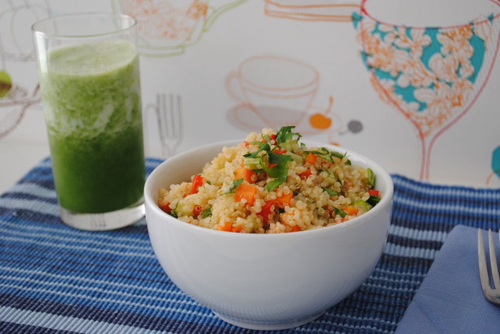 Salada de Quinoa com legumes