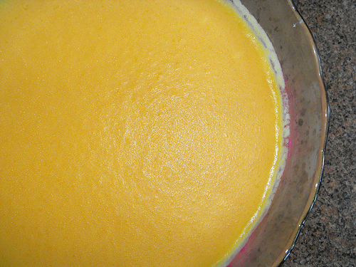 Pudim de pêssego com laranja – receita Bimby