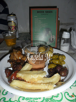 Aipim frito salpicado com queijo parmesão ralado- FESTA DO BOTECO - evento realizado por mim em Salvador - 04/11/2011