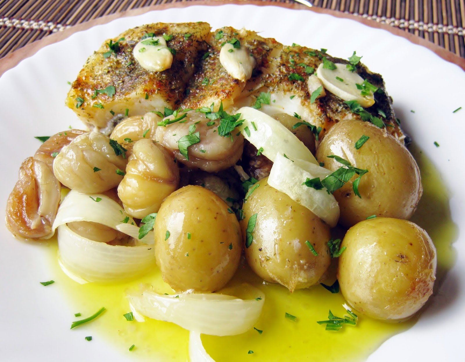 Bacalhau com Batatas e Castanhas