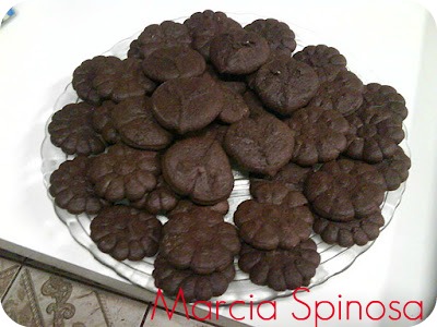 Biscoito de chocolate: Marcia Spinosa