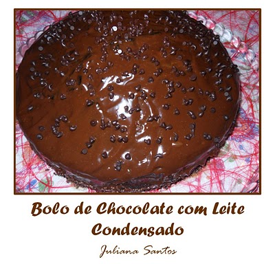 Bolo de Chocolate com Leite Condensado