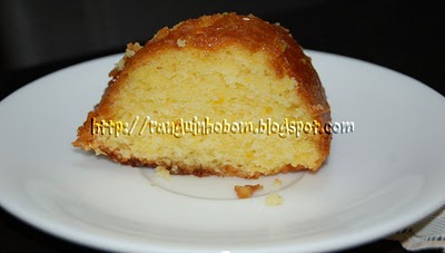 Bolo de laranja molhadinho