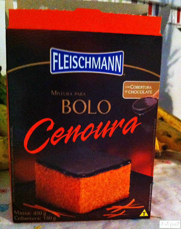 Bolo de Cenoura com chocolate da Fleischmann