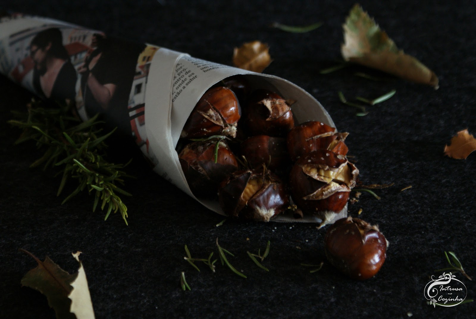 Castanhas Assadas com Azeite & Alecrim {Olive-oil & Rosemary Roasted Chestnuts}