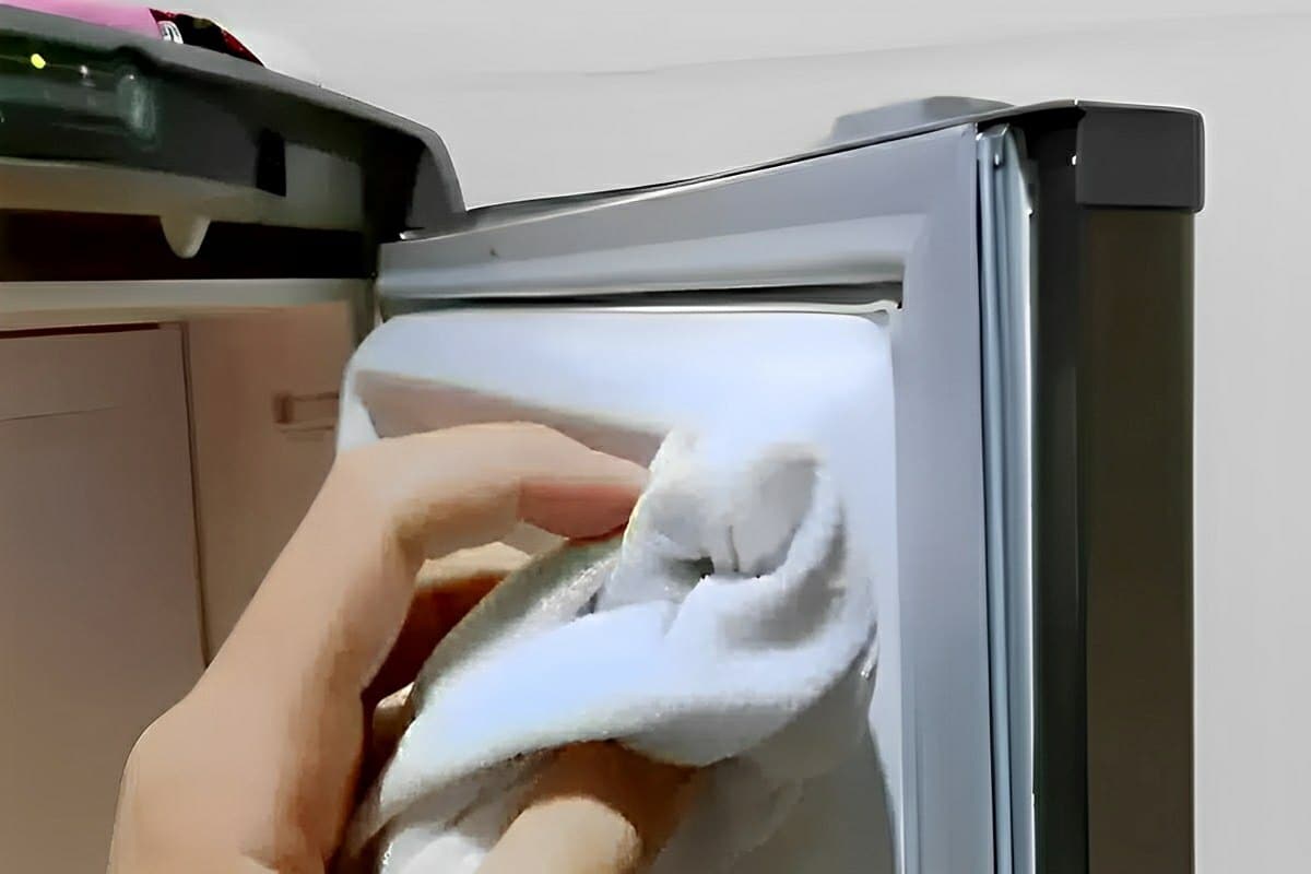 Como limpar borracha de geladeira de um jeito prático e eficiente usando 1 produto que você tem em casa