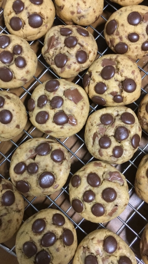 cookies de chocolate ao leite