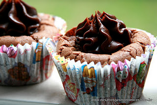 Desafio: Criar um Cupcake de Brownie com Ganache de Chocolate