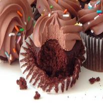 Cupcakes Chocolate e Expresso Com Brigadeiro de Café