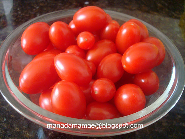 Tomatinho Uva ou Sweet Grape. Uma saladinha pra começar...