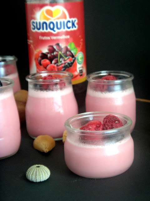 Potinhos de iogurte e Sunquick