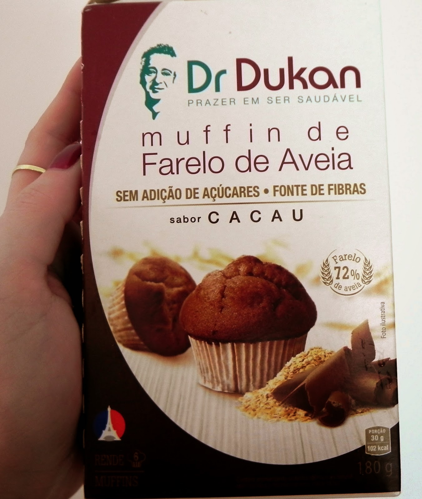 Testei: Muffin de Farelo de Aveia - Dr. Dukan