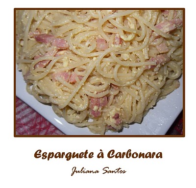 Esparguete à Carbonara