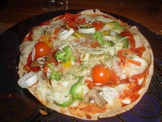 Pizza de Pão Sírio - Daniela Falco