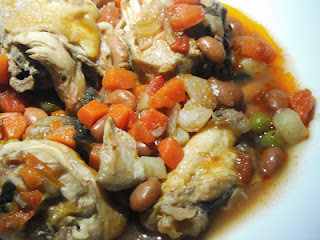 Fango estufado com legumes e feijão (Lady Gourmet)