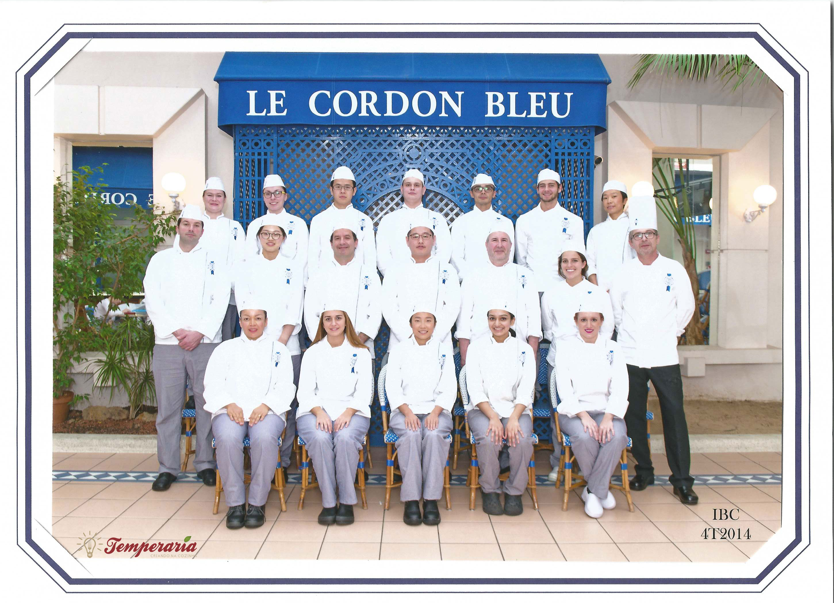 Formatura do curso de Cuisine na Le Cordon Bleu Paris