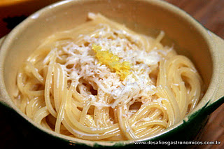 DESAFIO: Preparar um prato rápido, fácil e fashion - Spaghetti al Limone!!