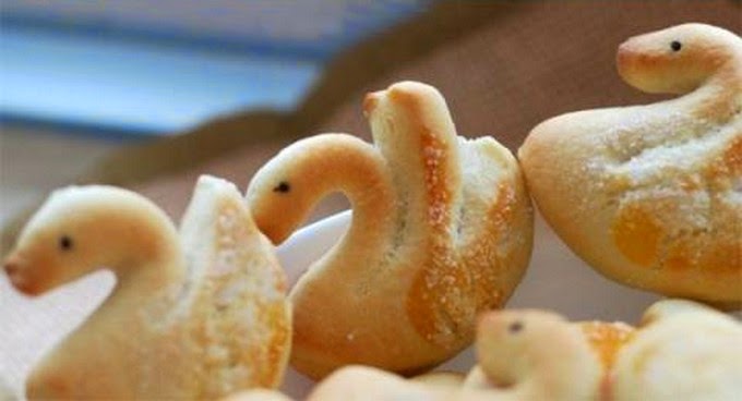 Biscoito Amanteigado em Forma de Cisne