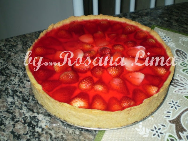Torta de morangos: Rosana Lima