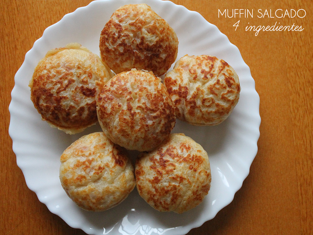 Muffin Salgado – 4 Ingredientes