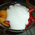 Sobremesa de fruta com iogurte grego