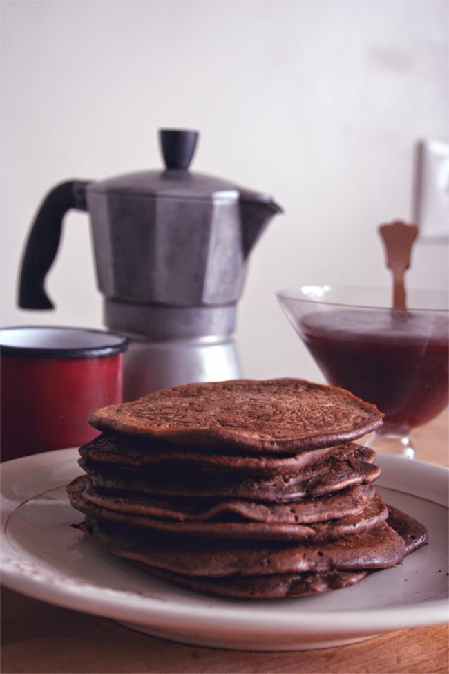 Panquecas de chocolate/ Chocolate pancake