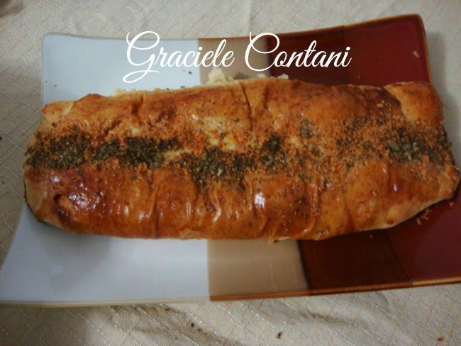 Pão Pizza (pão recheado), de Graciele Contani