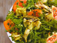 Salada de Abobrinha (vegana)