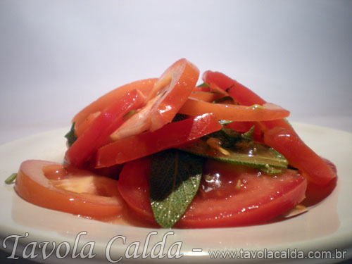 Salada de Tomate com Sálvia