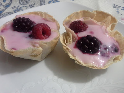 Tortinha de iogurte de frutas vermelhas rapi10 ZERO açúcar