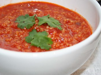 Sopa de Tomate e Couscous Marroquino (vegana)