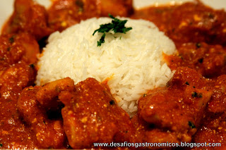 DESAFIO: Experimentar um novo prato indiano, o Chicken Tikka Masala!