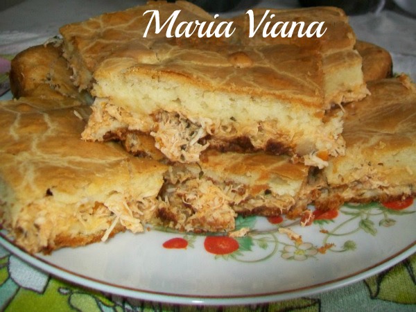 Torta salgada de frango: Maria Viana