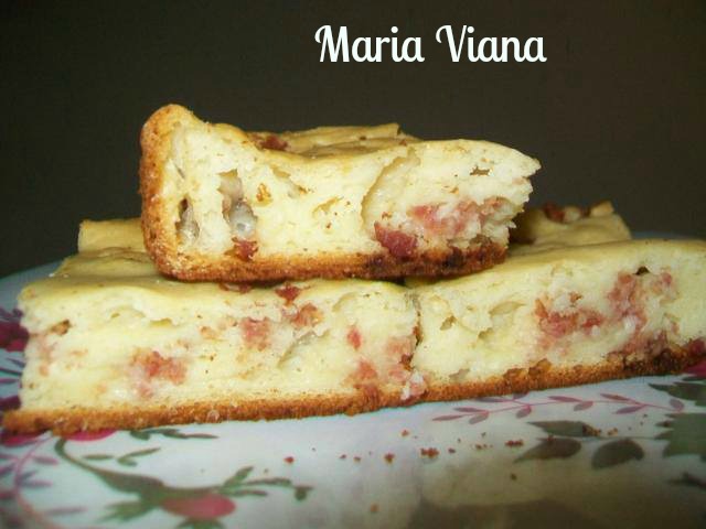 Torta salgada com calabresa: Maria Viana